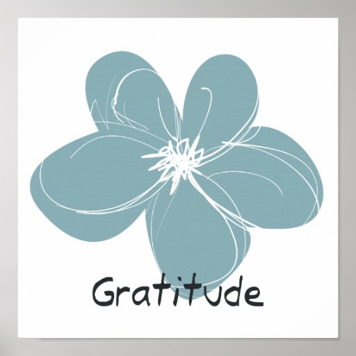 Gratitude Poster Zazzle