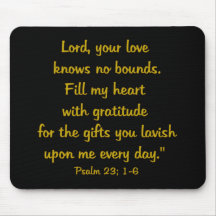 gratitude psalm mousepads
