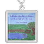 Gratitude Reflection Original Art Pendant