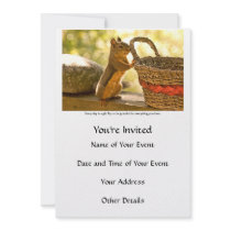 Gratitude Squirrel Personalized Announcement