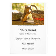 Gratitude Squirrel Personalized Announcement