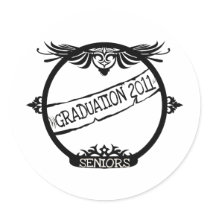 Graudation 2011 round sticker