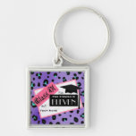 Graudation Class Of 2011 - Purple Leopard & Pink Key Chain