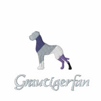 Grautigerfan Stick Dogge Merle bestickte hemden