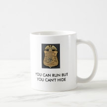 Gravano, FBI_Badge, YOU CAN RUN BUT YOU CAN'T H... Mug