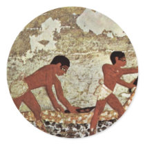 Grave Chamber Of Ptahiruka Overseer Of The Slaught Round Stickers