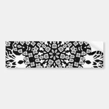 Grave Mosaic Bumper Stickers