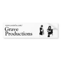 Grave Productions Bumper Sticker bumper stickers