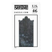 Grave Stone Halloween Postage Stamp