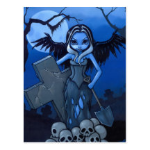 "Gravedigger" Postcard