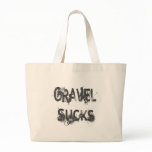 Gravel Sucks gray Canvas Bags