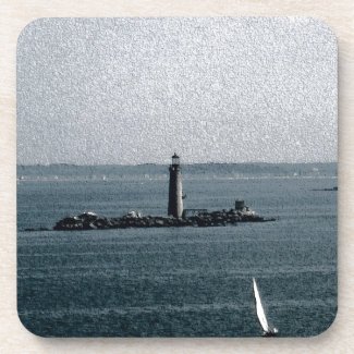 Graves Light in Boston Harbor Coasters