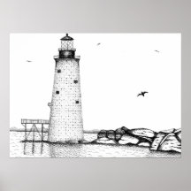 Graves Lighthouse Posters
