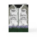 Gravestone Bookmark Card