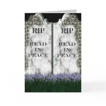 Gravestone Bookmark Card