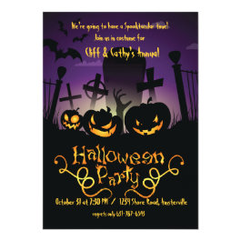 Graveyard Antics Halloween Invitation