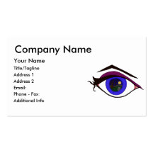 Graveyard at Night in Eye Business Card Template