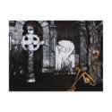 graveyard Halloween card postcards by RenderlyYours graveyard Halloween card postcards
