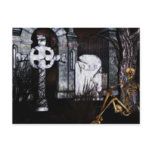 graveyard Halloween card
