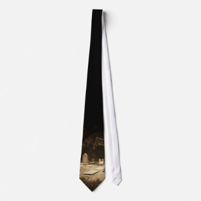 Graveyard Necktie - Customized by gothicart82