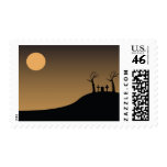 graveyard  on a hill postage