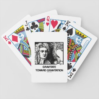 Gravitate Toward Gravitation (Issac Newton) Bicycle Playing Cards