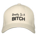 Gravity is a Bitch Rock Climber Climbing Hat Cap embroidered hats