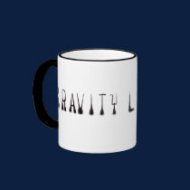 Gravity Loves Me mugs