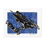GRAVITY-SLED-in Blue Post Cards