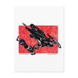 GRAVITY-SLED-in-RED Postcards