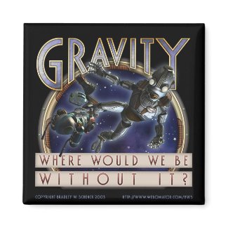 &quot;Gravity&quot; Square Magnet