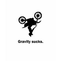 Gravity Sucks Dirt Bike Child's T-Shirt by RabidMX Gravity Sucks Dirt Bike Child's T-Shirt