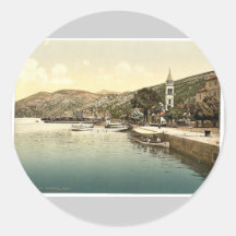 Gravosa, water front, Dalmatia, Austro-Hungary cla Sticker