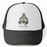 Gray and Beige fur Lemur Hat