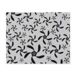 Gray and Black Futuristic Floral Design. Personalized Flyer