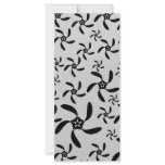 Gray and Black Futuristic Floral Design. Customized Rack Card