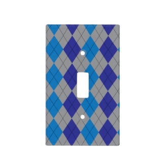 Gray and Blue Argyle Pattern