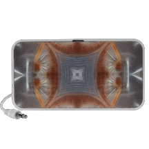 Gray and Brown Industrial Kaleidoscope 11 iPhone Speaker