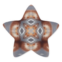 Gray and Brown Industrial Kaleidoscope 12 Sticker