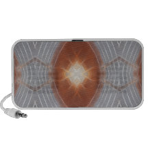 Gray and Brown Industrial Kaleidoscope 1 iPhone Speakers