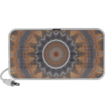 Gray and Brown Industrial Kaleidoscope 9 iPhone Speakers