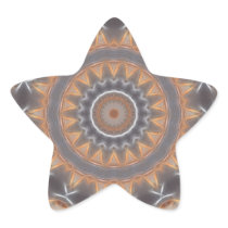 Gray and Brown Industrial Kaleidoscope 9 Stickers