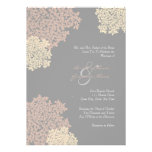 Gray and Cream Queen Anne's Lace Invitation