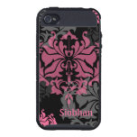Gray and Pink Elegant Damask skinit case