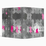 Gray and Pink Khoncepts Vinyl Binder