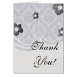 gray and purple damask cards