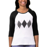 Gray and Red Argyle T-Shirt