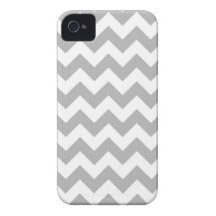 Gray and White Chevron IPhone Case Case-Mate iPhone 4 Case