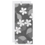 Gray and White Flowers. Floral Pattern. Rack Cards
