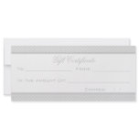 Gray And White Heart Damask Custom Rack Card